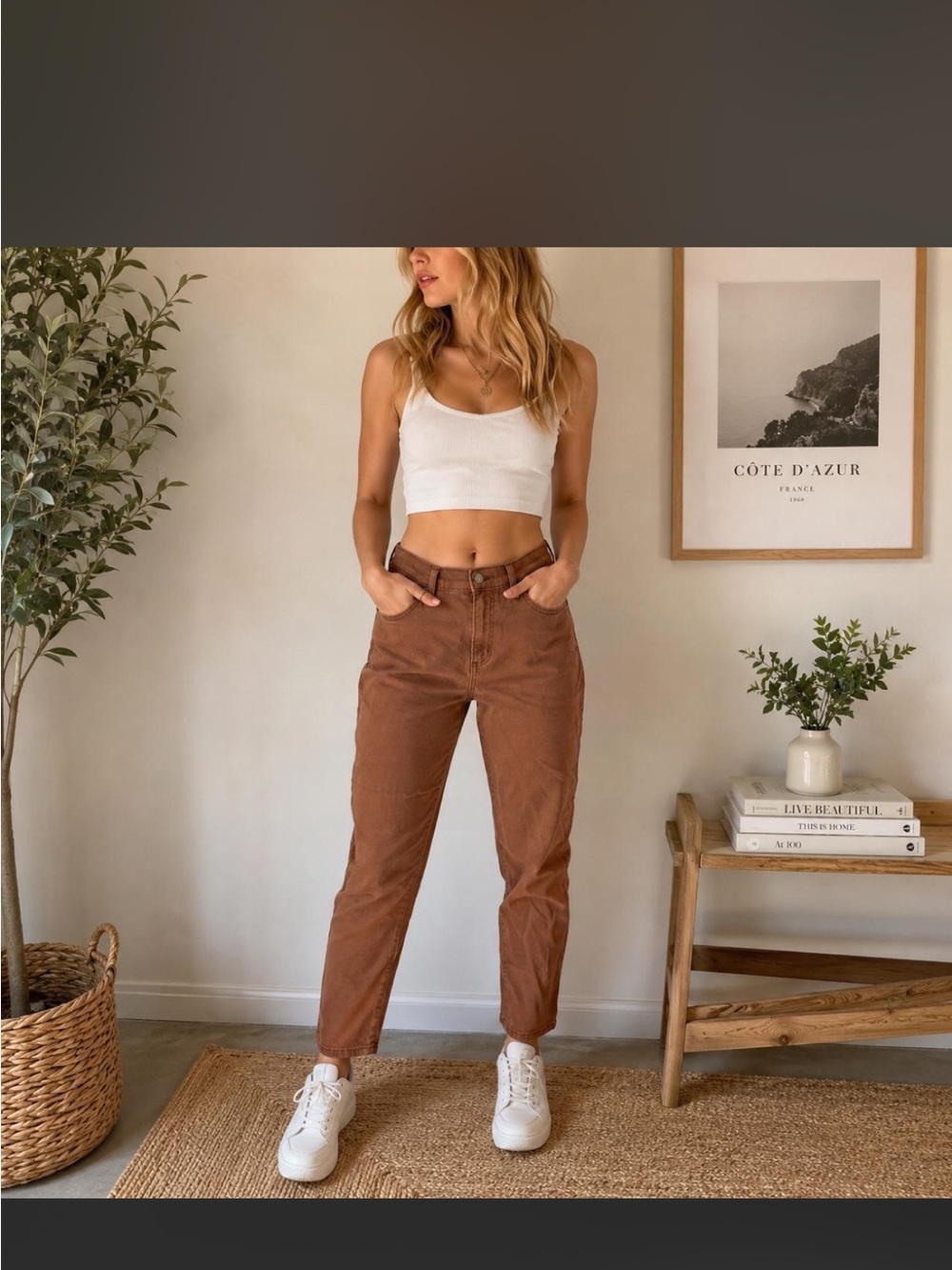 Sonoma Boyfriend Jeans in Warm Terracotta